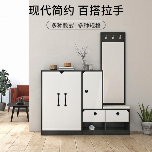 Cabinet drawer aluminum alloy black handle American wardrobe door handle modern simple Nordic cabinet small handle