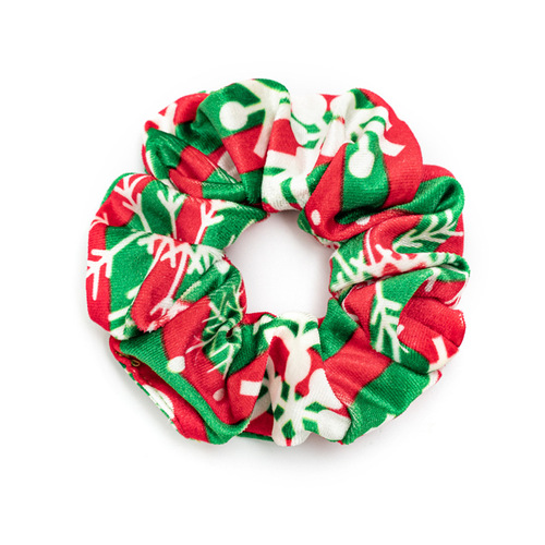 Cross-border style Christmas holiday plush large intestine hair tie North American beauty hair tying high elasticity hair tie head accessory