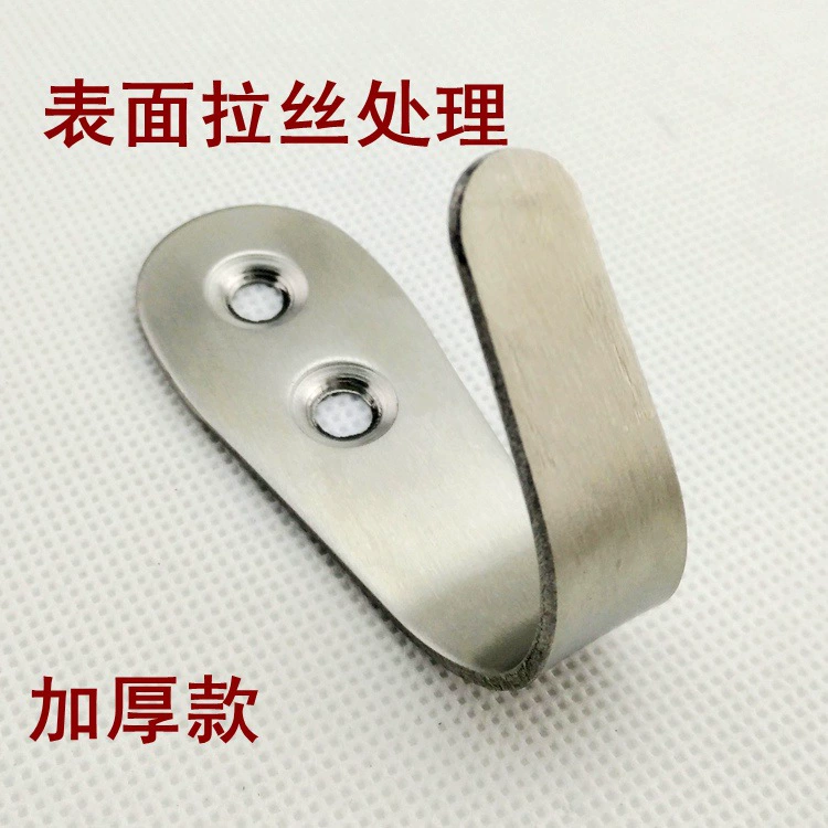 Solid stainless steel single hook hook hook door hook hook hook bathroom kitchen hotel wall hanging hook towel hook