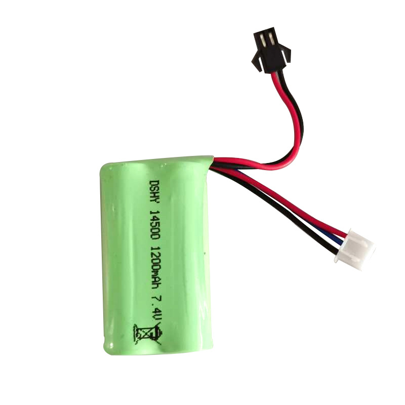 14500锂电池7.4V玩具攀爬车遥控车越野车SM-2P XH-3P接头锂电池组