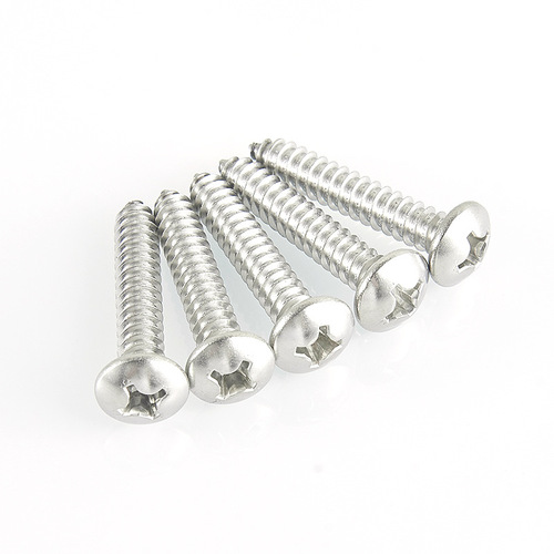 Source manufacturer 304 stainless steel cross pan head self-tapping nail PA round head GB845 self-tapping wholesale self-tapping