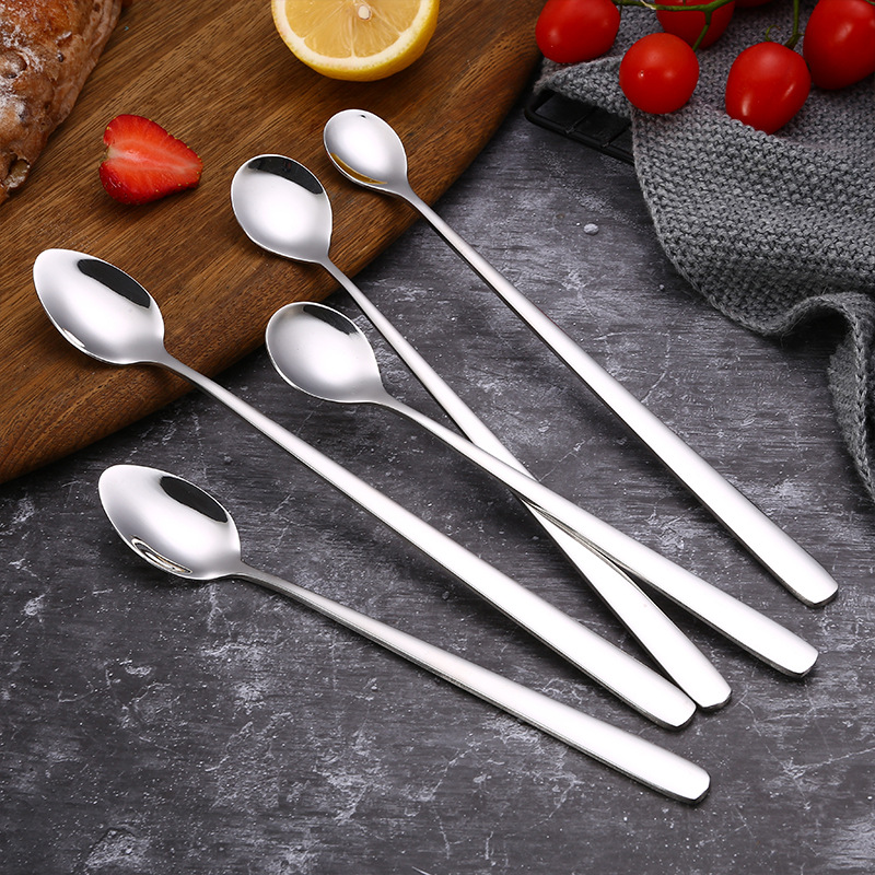 Stainless Steel Long Handle Coffee Spoon For Stirring And Mixing_voghion.com
