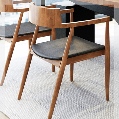 원목 히로시마 의자