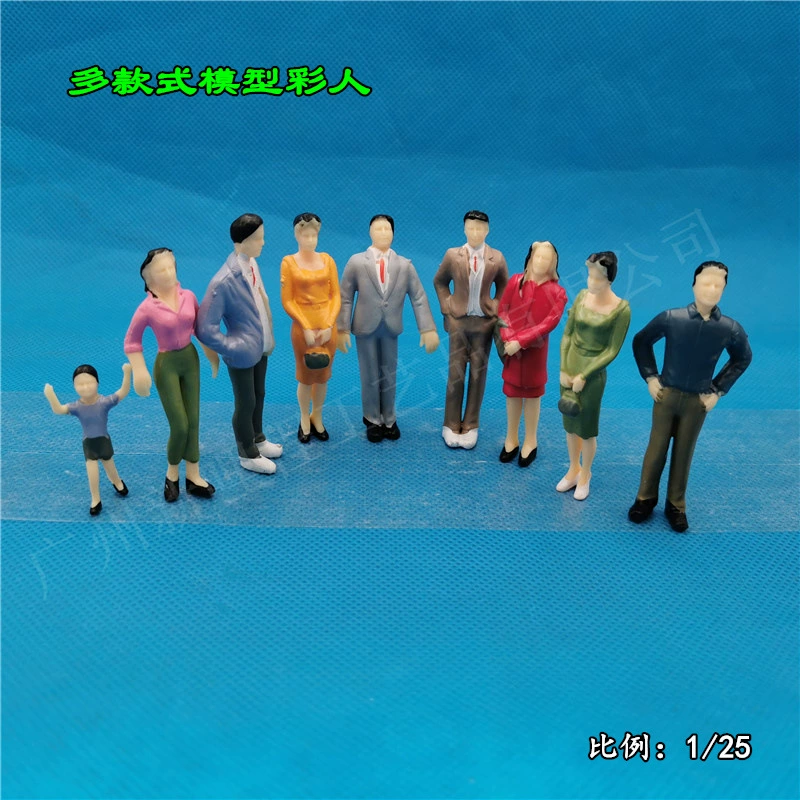 Цветная ремесло Модель песка цветная фигура пластиковая мини-модель человека 1/25 1/30