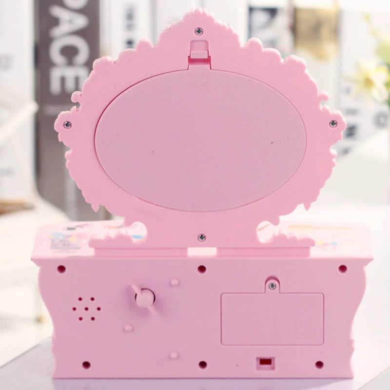 Fashionable mirror, plastic table music box, for beloved, Birthday gift