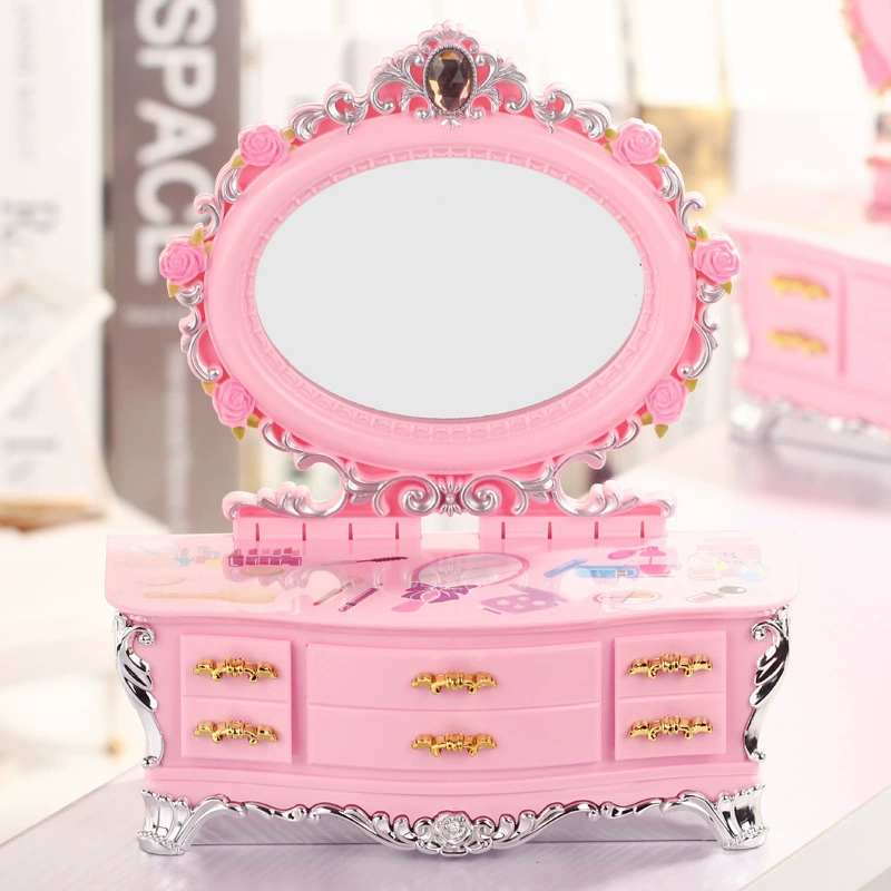 Fashionable mirror, plastic table music box, for beloved, Birthday gift