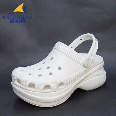 (Трансграничная торговля), тапочки в стиле Crocs на каблуке, повседневные мюли, женские туфли, коллекция 2023, увеличивают рост