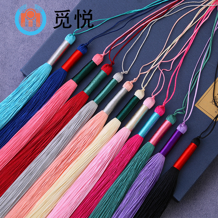 25cm Long Winding Tassel Fringe Garment Accessories Hanging Fringe Ancient Pendant Large Price Excellent