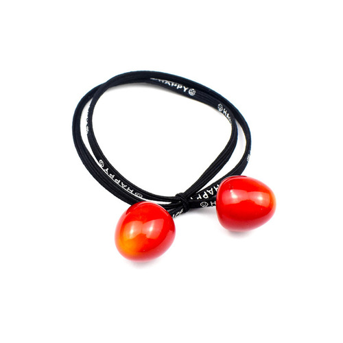 Korean ins style red cherry hair band trendy hair tie rubber band hair rope head flower Yiwu jewelry wholesale