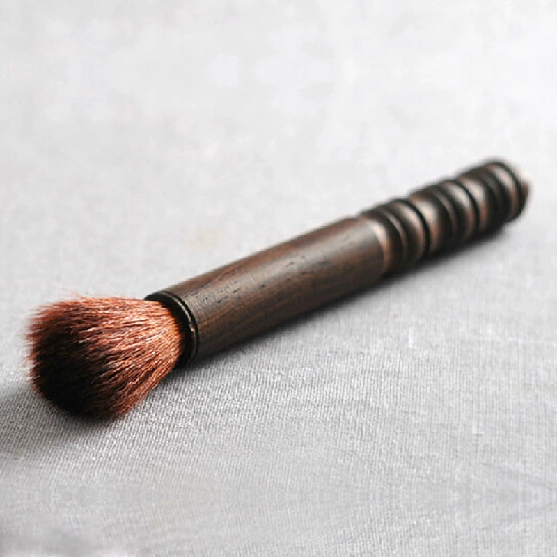 淘瓷八 Ebony Pot Pen Tea Sweeping Pen Tea Brushing Tea Needle Solid Wood Six Gentlemen Household Tea Ceremony Accessories Handmade