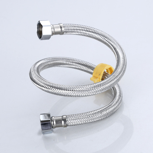 Factory direct sales 304 braided hose water heater water hose steel wire hose toilet water inlet hose double-ended cap