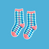 Children's autumn knee socks for boys flower-shaped, 1-8 years, mid-length