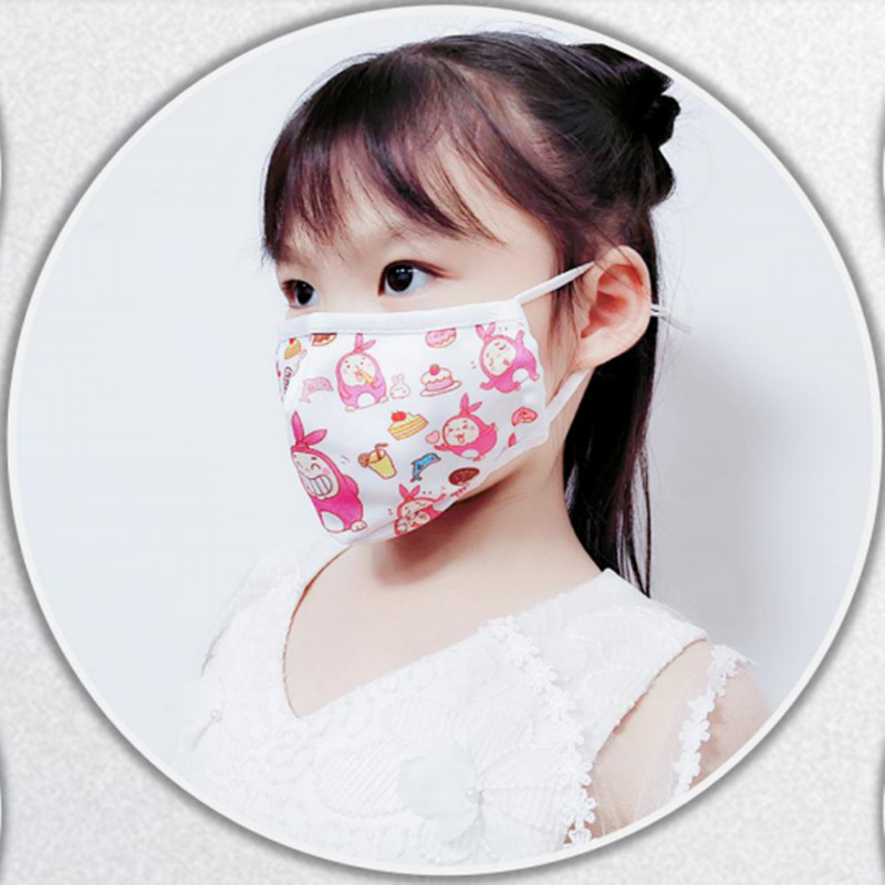 儿童成人布口罩透气防护口罩三层过滤可换滤芯熔喷布一件代发日单