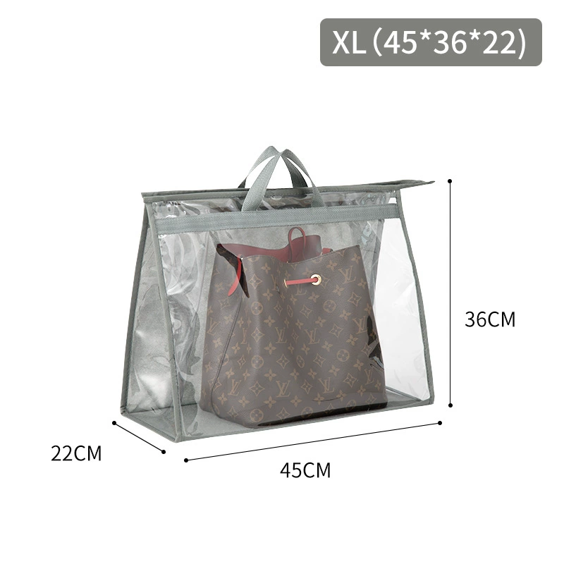 Transparent waterproof dustproof storage bag, hanging organiser, non-woven + PVC, multiple sizes