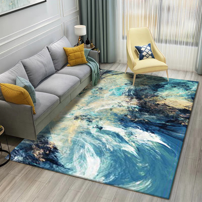 Alfombras nórdicas transfronterizas, alfombras de gran superficie para salas de estar, alfombras para sofá y mesa de centro, alfombras de oficina de fácil mantenimiento.