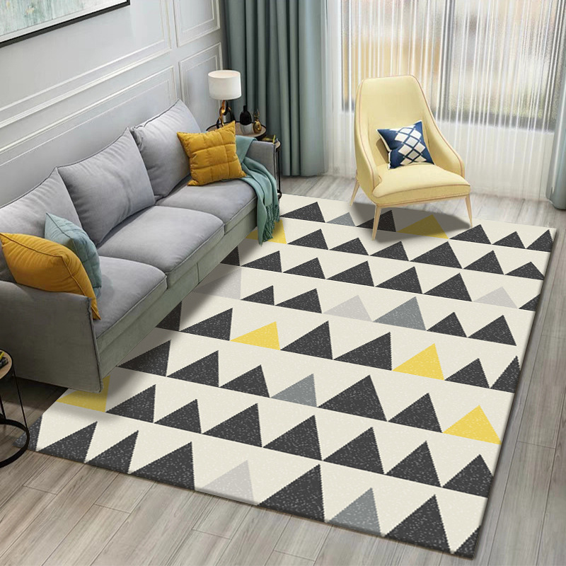 Alfombras nórdicas transfronterizas, alfombras de gran superficie para salas de estar, alfombras para sofá y mesa de centro, alfombras de oficina de fácil mantenimiento.
