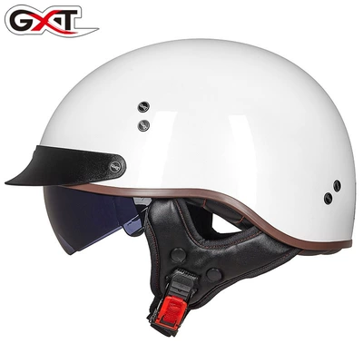 Retro Women's Scooter Helmet, Lightweight, Motosiklet kaskı (dəbilqə) - white-m