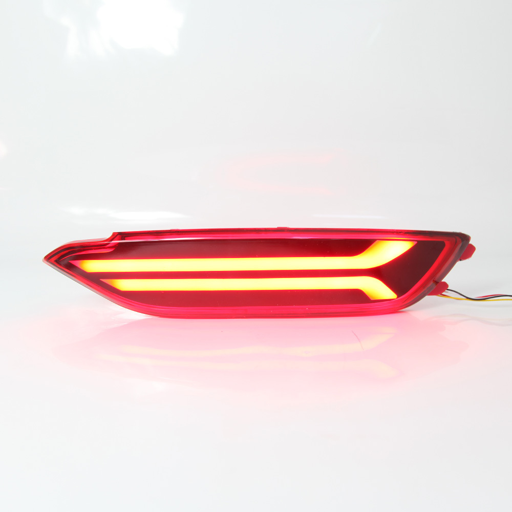 Aplicable a 2015 moderno Tucson parachoques trasero modificación luz anti-colisión LED luz de freno trasera advertencia
