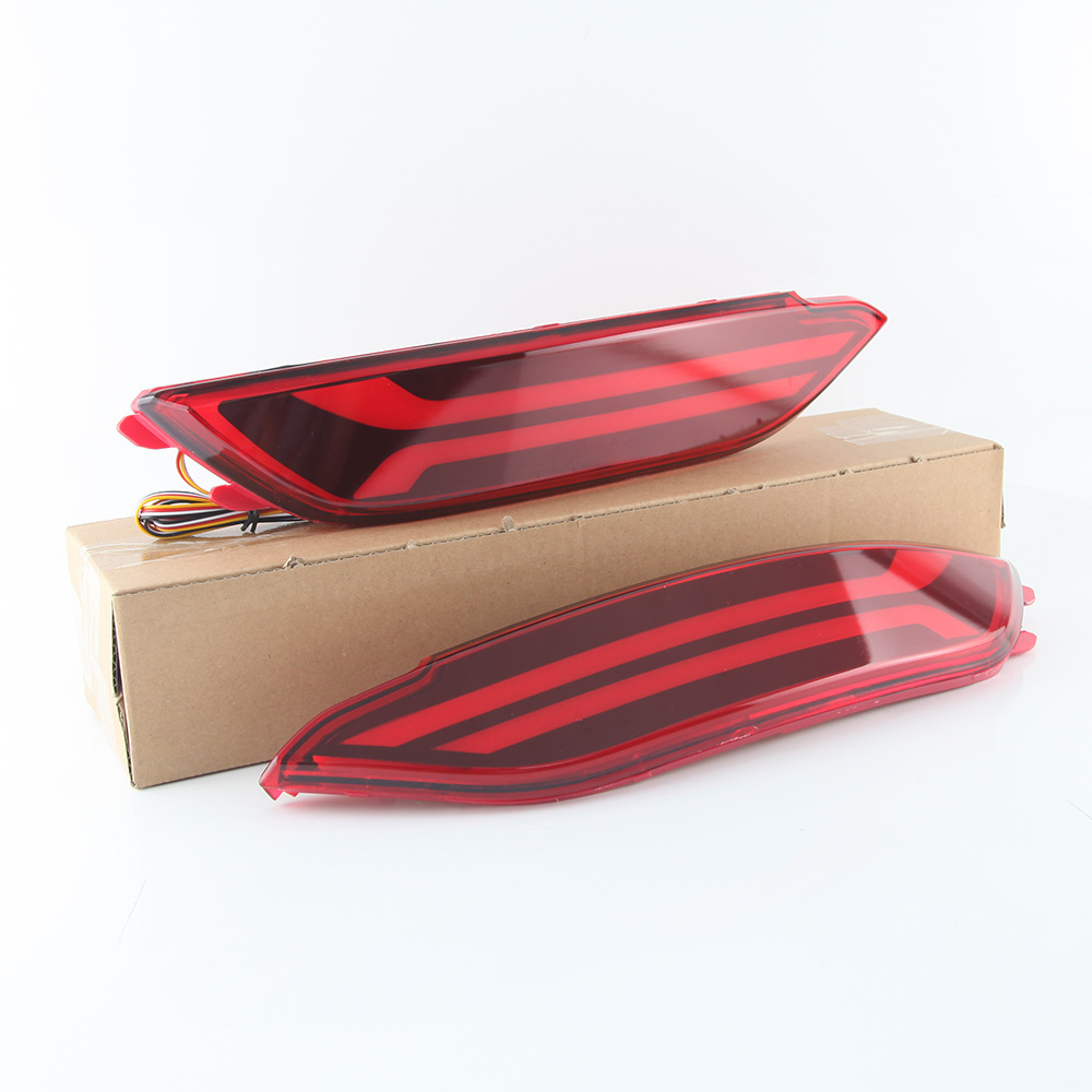 Aplicable a 2015 moderno Tucson parachoques trasero modificación luz anti-colisión LED luz de freno trasera advertencia