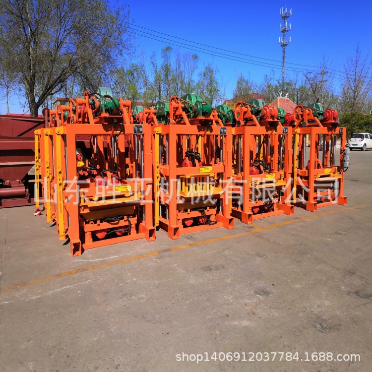 胜亚机械 QTJ4-40 混凝土免烧空心砖机 小型制砖机 空心砖机