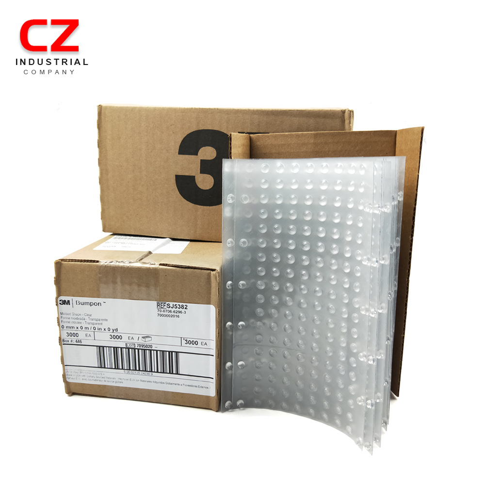 热销3M SJ5382白色透明脚垫 五金设备家具减震防滑缓冲保护胶垫