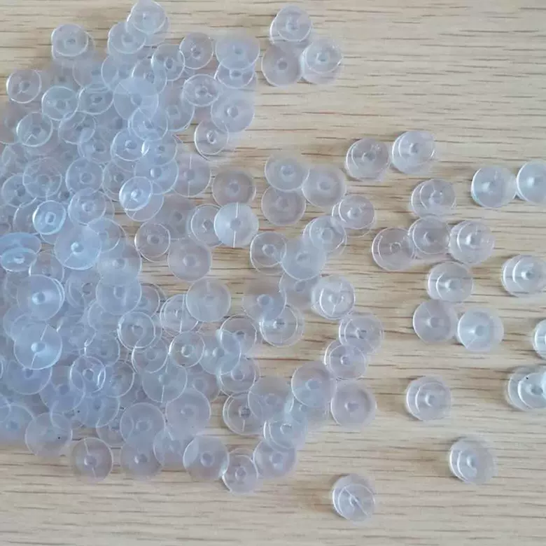 厂家供应滴塑鞋花透明底扣工字扣洞洞鞋花园鞋透明底扣现货批发