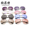 Sunglasses, trend metal glasses solar-powered, European style, wholesale