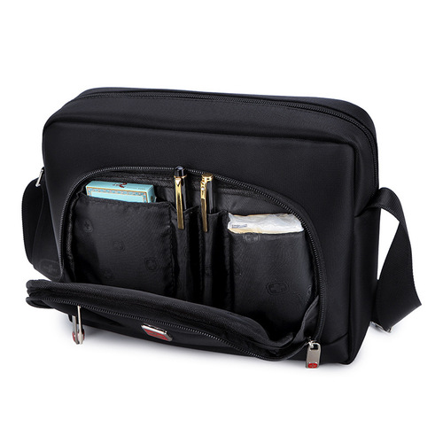 Swiss Army Knife Shoulder Bag Men's Crossbody Bag Waterproof Oxford Cloth Bag Backpack Trendy Korean Style Casual Business Shoulder Bag Small Bag