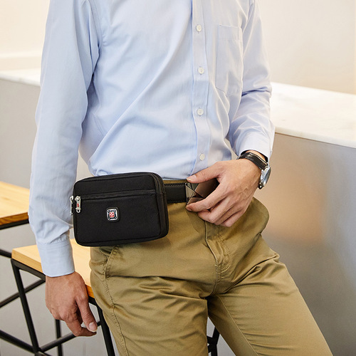 Swiss Army Knife Mobile Phone Waist Bag Men's Belt Outdoor Sports Waist Bag Handheld 6-inch 7.5-inch Horizontal Mobile Phone Bag