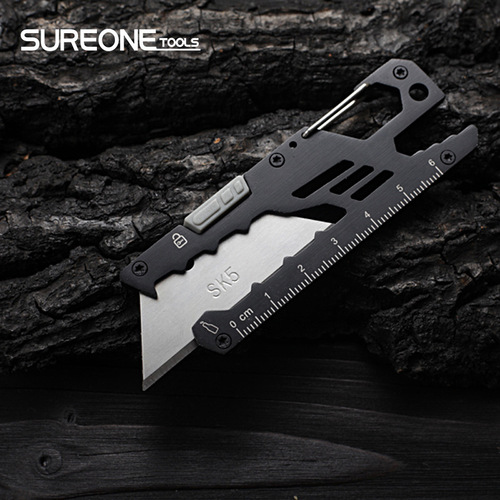 Multifunctional craft knife set, includes utility knife, opening knife, and carving knife, with thick, portable, and multifunctional blades.