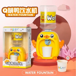儿童迷你趣味Q萌鸭饮水机 声光仿真过家家饮料机 宝宝益智玩具