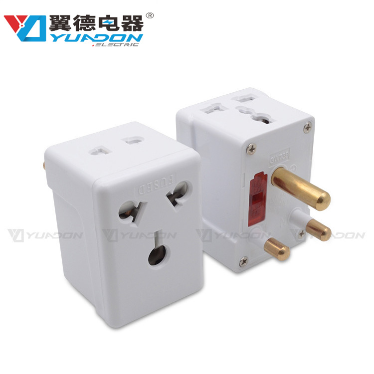 翼德YD-739多功能印度小南非转换插头插座 一转三小南非转换插头