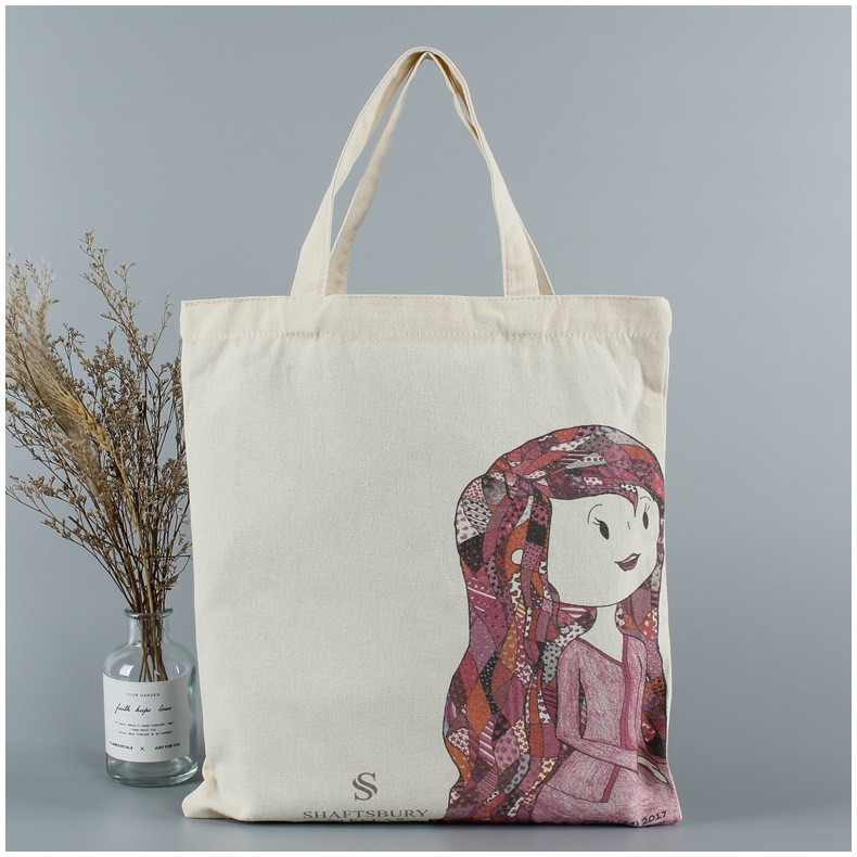 学生创意棉布袋  空白手提购物袋广告宣传单肩帆布袋logo环保礼品