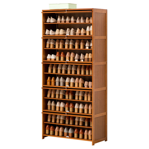 Shoe cabinet storage rack for home modern doorway large capacity simple space-saving ultra-thin solid wood balcony bucket storage