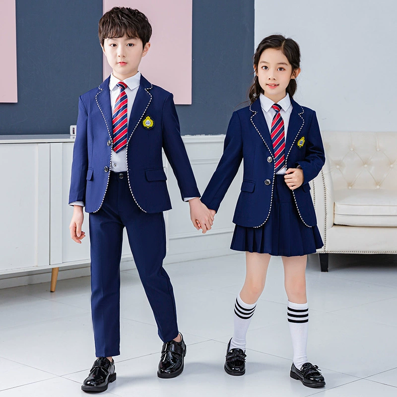 Одежда для детского сада Весна и осень Новый детский маленький костюм Красивый британский стиль колледжа Начальная школьная форма LOGE