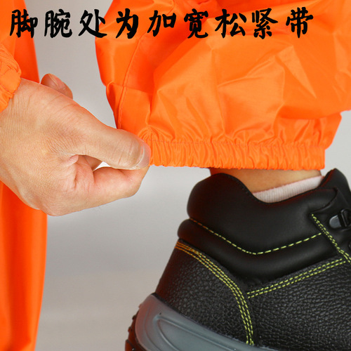 Overall Body Suit with Hood, Oil-, Dust-, Water-Proof, for Stone Factory Polishing, Breeding Farm Odor-Proof, Pesticide Application Protective Workwear