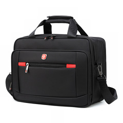 Swiss Army Knife Men's Business Tote Bag 14-inch Laptop Shoulder Bag 15.6-inch Computer Bag Travel Bag Shoulder Bag