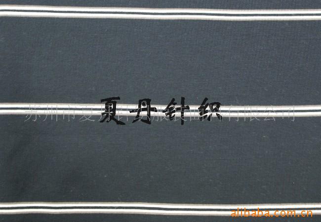 股线丝光彩条汗布(图)，液氨，长绒棉，PIMA棉，精梳棉，埃及棉