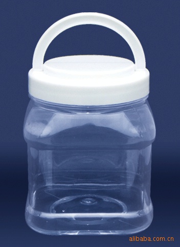 1005厂家供应PET透明1L包装用塑料瓶1000ml塑料桶干果桶糖果瓶