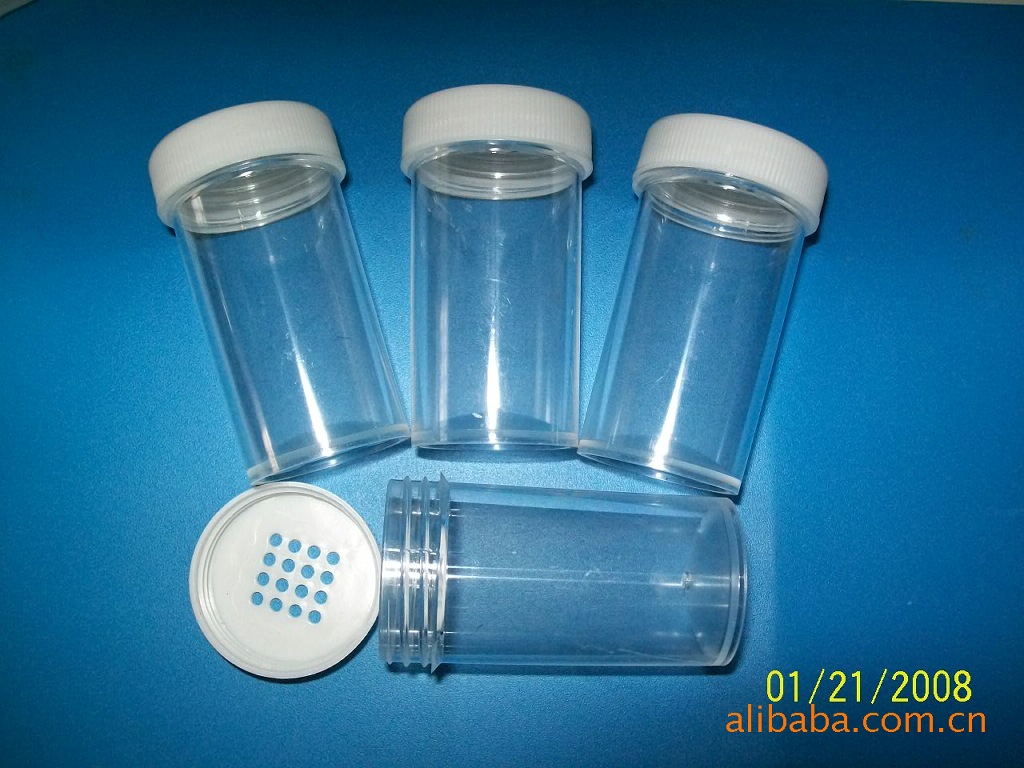 供应盖上有孔30克干粉瓶 金粉瓶 吹塑瓶 胶水瓶