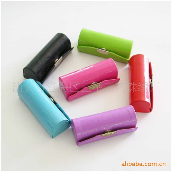 皮革色彩口红盒唇膏盒 工艺品 可混装
