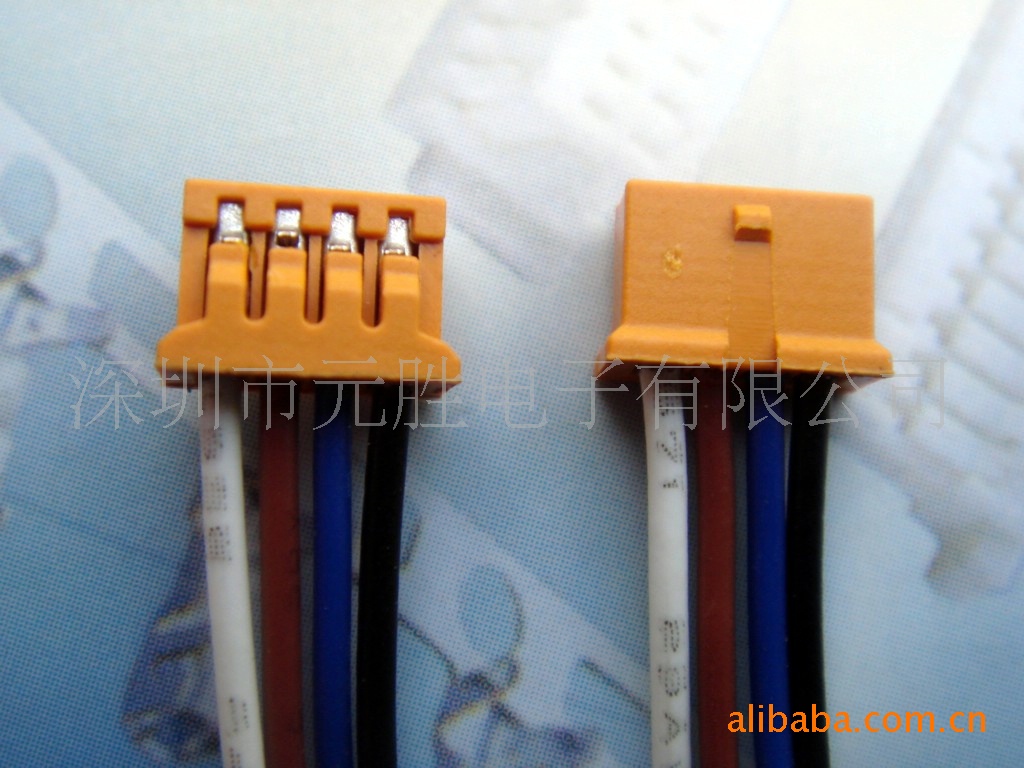 JAE1.25-4P端子线 JAE连接器  棕色1.25-4P