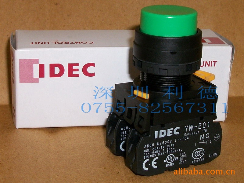 IDEC 凸头按钮 YW1B-M2E10G