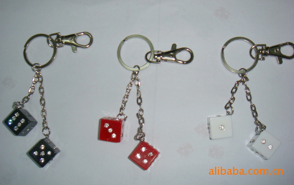 2 dices keychain
