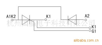 杭州国晶可控硅整流管混合模块MFC2000A600V