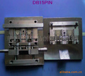 厂家专业设计制造供应电脑BD15pin,9pin周边连接器立式插头模具