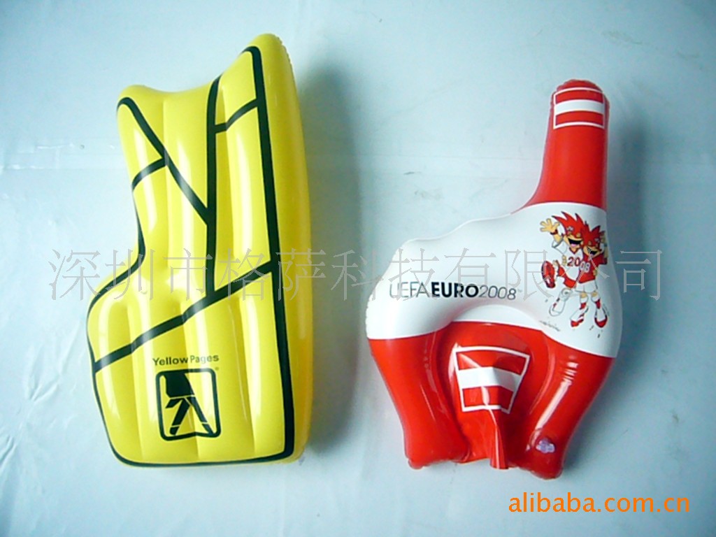 厂家生产PVC手掌  定制充气仙人掌  吹气各款式玩具模型 圣诞树