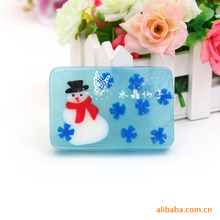 手工香皂精油皂圣诞节夏季护肤去污洗澡皂卡通儿童香皂 手工皂