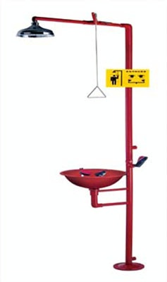 供应WJH0358A不锈钢紧急冲淋洗眼器，冲淋洗眼