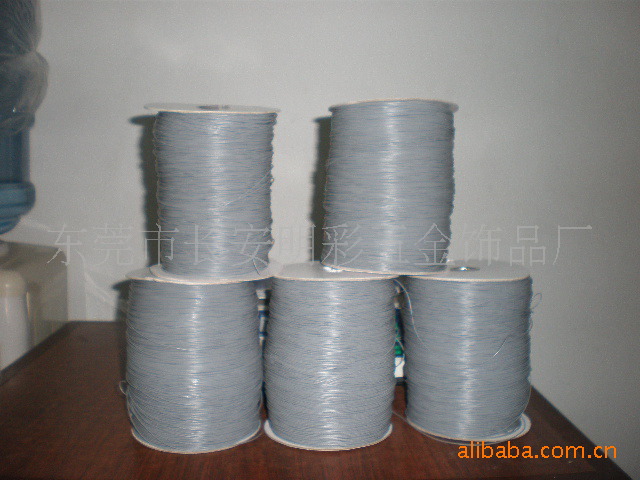 现货1.0mm银灰色pvc绳  用于公仔，服饰    可以提供环保测试报告
